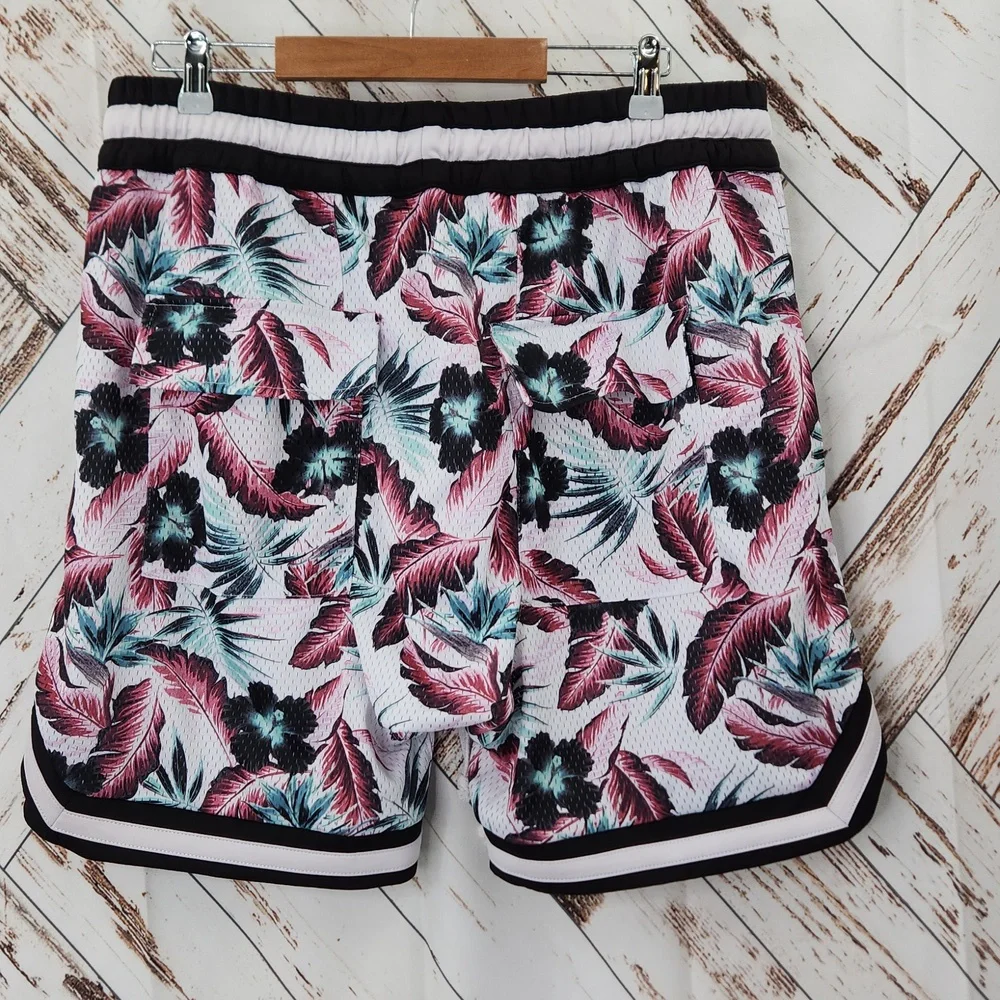 Lifted Anchors Floral Basket Ball Shorts‎